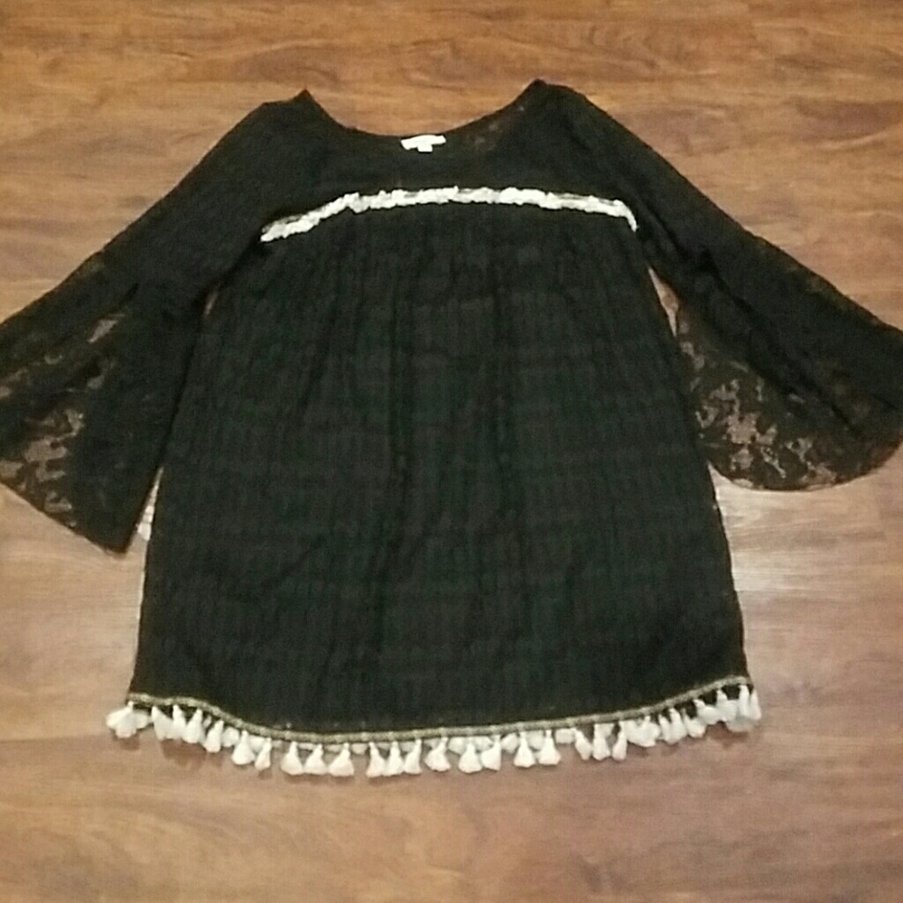 Umgee "Very Boho" Little Black Dress